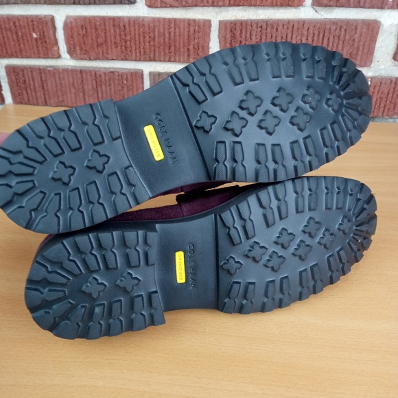 NWT Cole Haan 'Geneva' Waterproof Suede Penny Loafer in Pinot Angora Suede Sz.8B - Picture 13 of 16